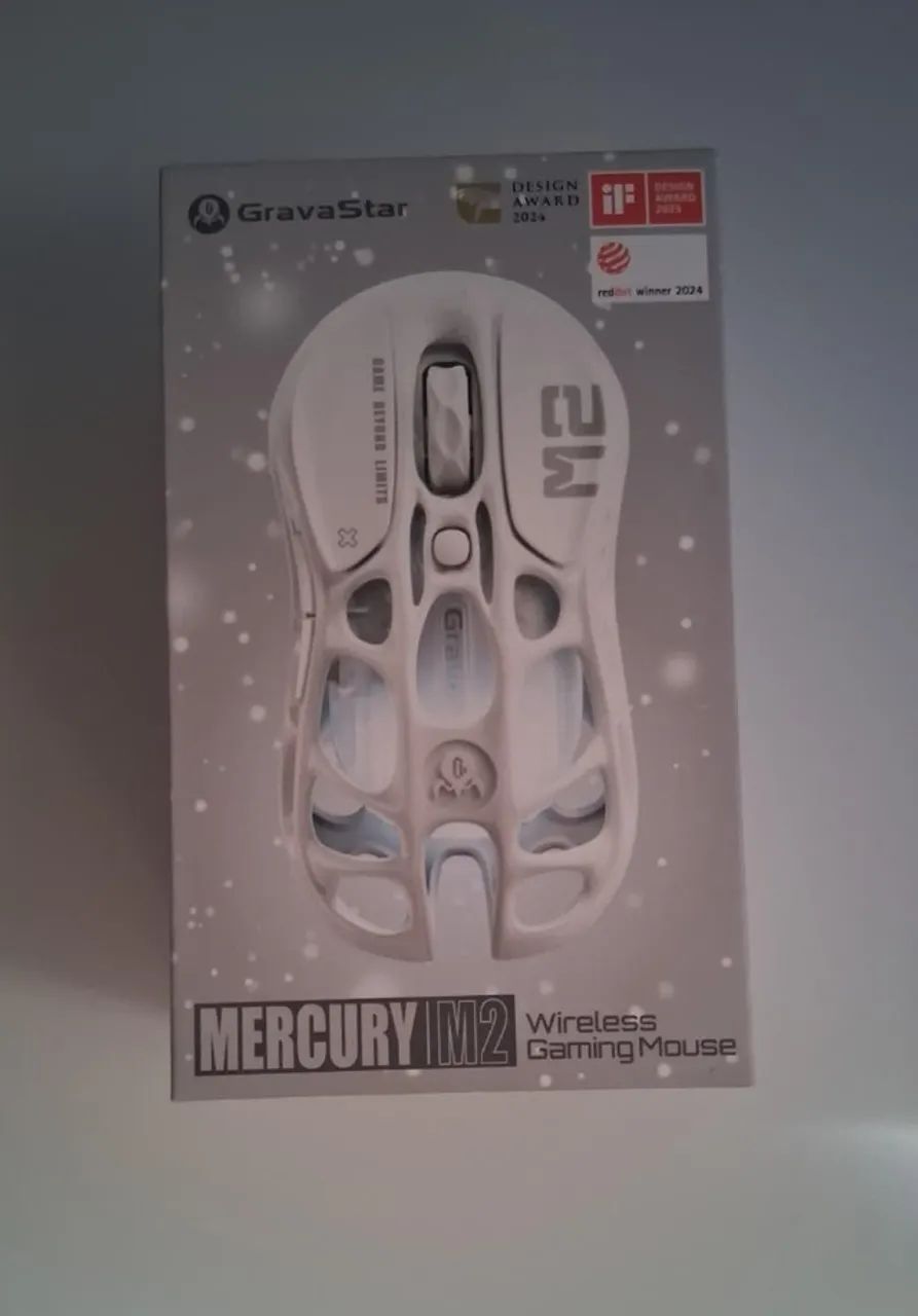 Mouse Gravastar Mercury M2 - Opaline White (Novo)