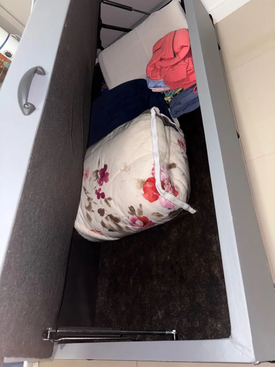 Cama box baú solteiro com colchão Guldi - Foto 4