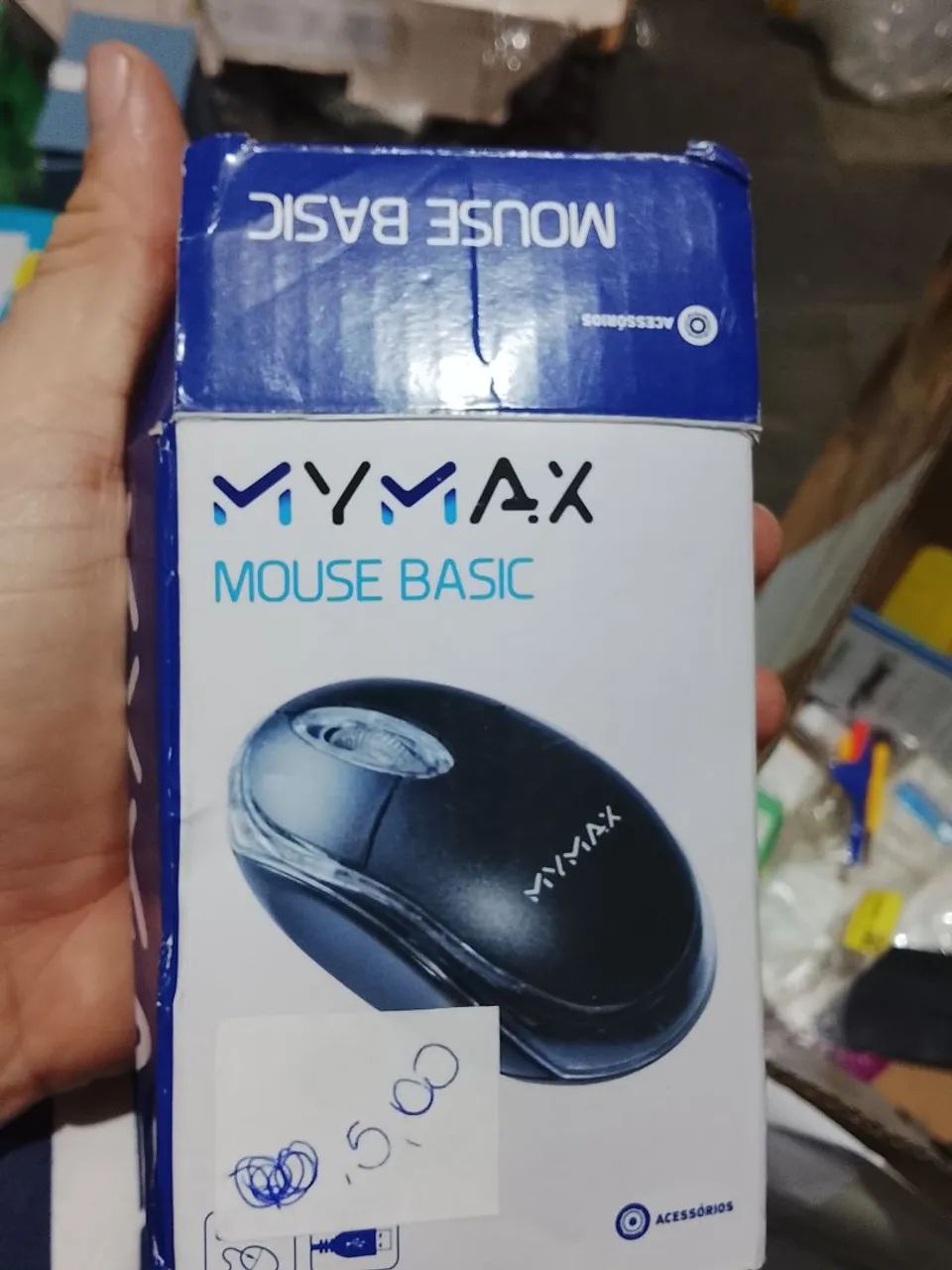 Mouse Basic mymax USB com fio