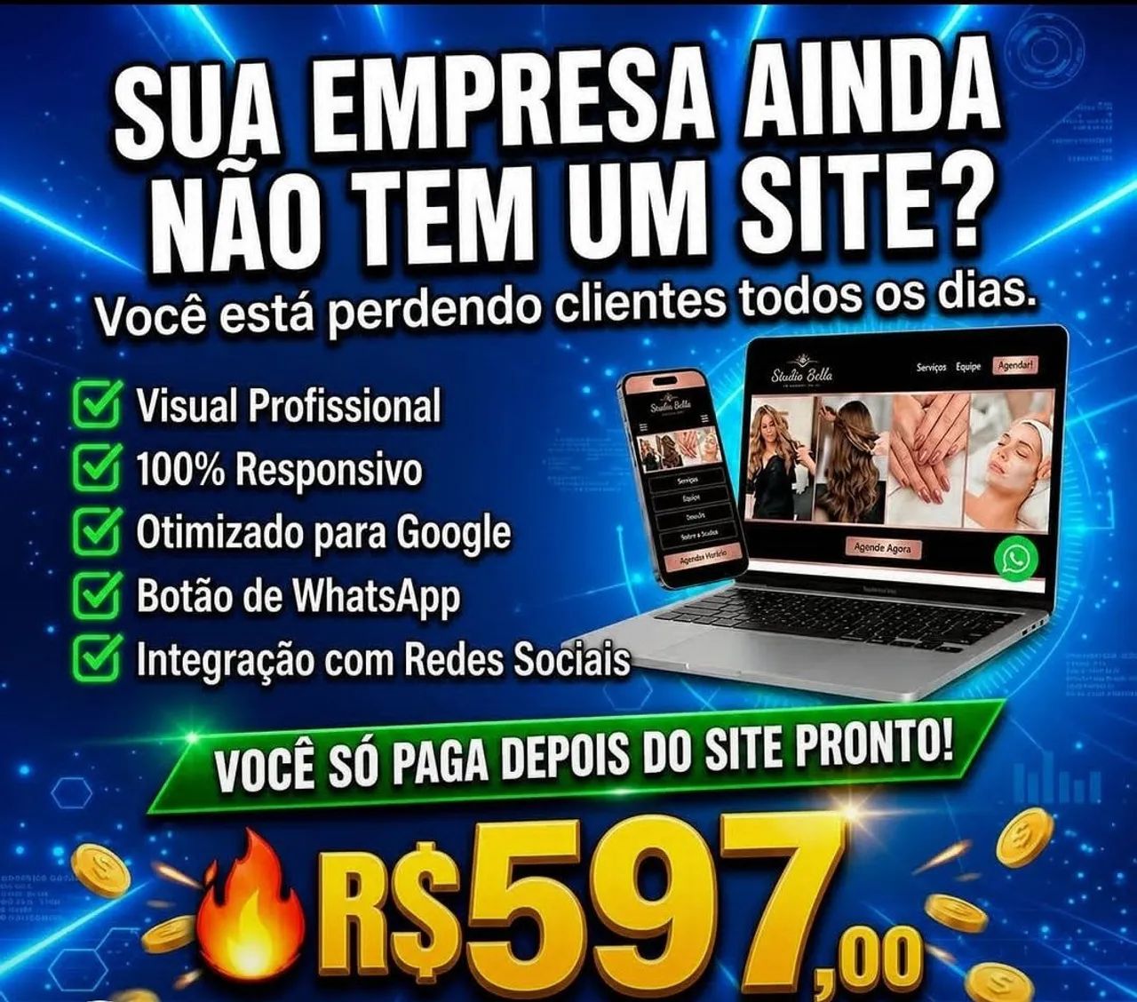 Criamos seu site , apareça no google ainda hoje - Foto 2