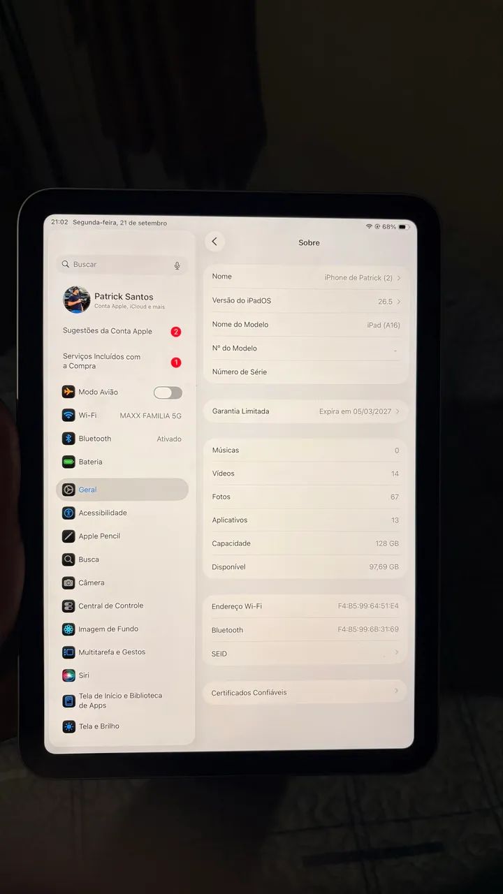  Apple iPad 11 - 128 GB - Wi-Fi - Foto 2
