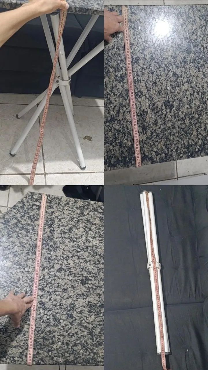 Mesa com tampo de granito e estrutura metálica - Foto 5