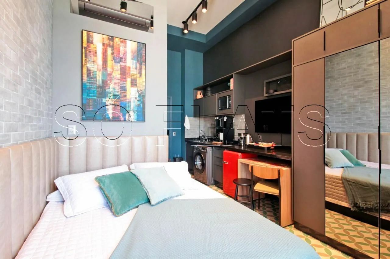 Studio Ibira You Moema, studio disponível para locação com 20m² e 1 dormitório.
