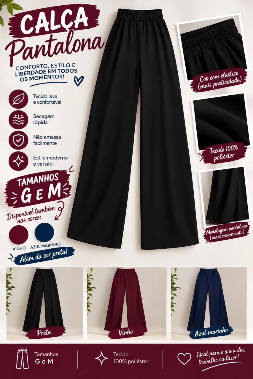 Calça pantalona