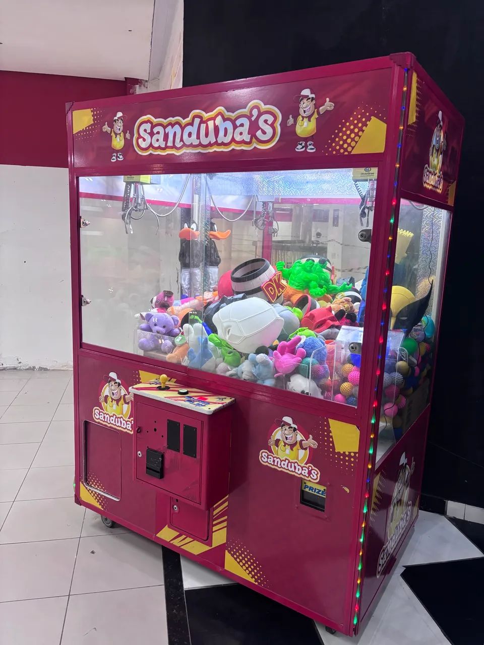 Máquina de pegar urso pelúcia 