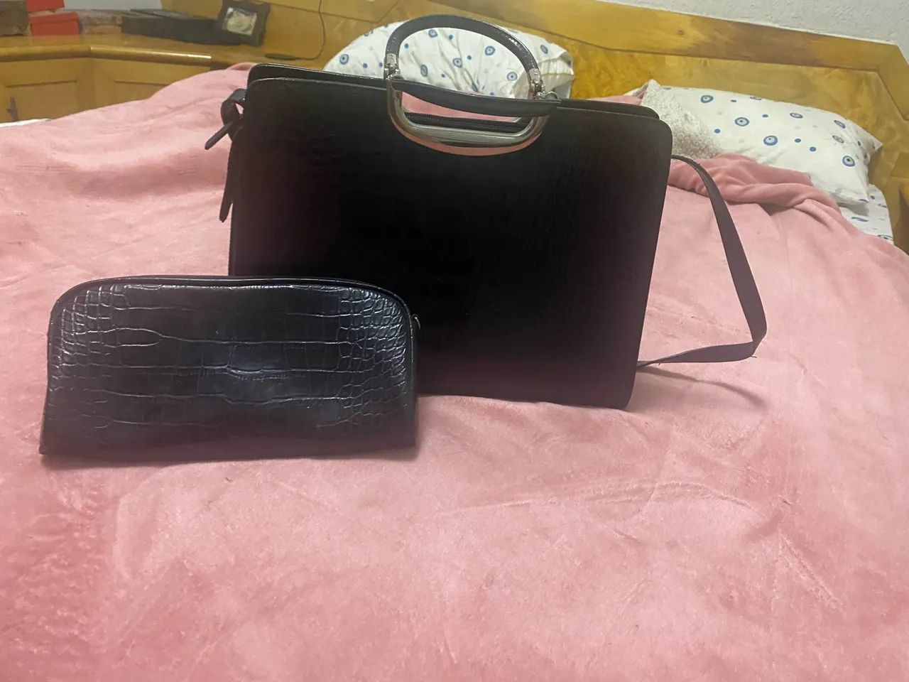 Conjunto de bolsas preta 