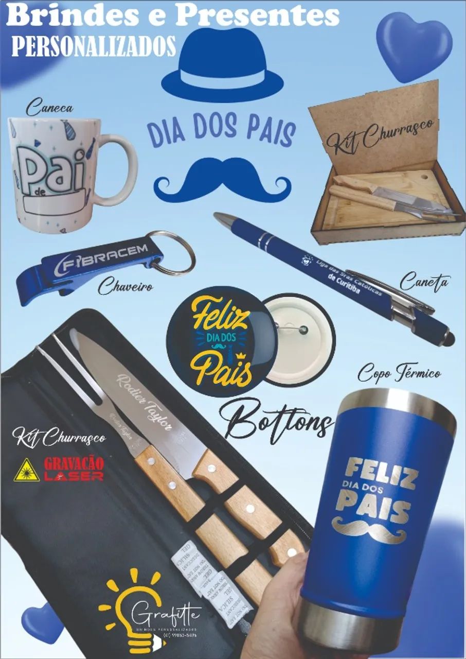 Dia dos Pais - Com a Grafitte Personalizados