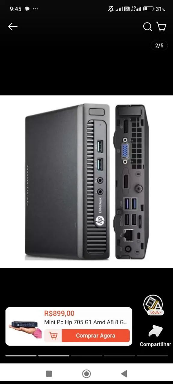 Desktop Hp mini - Foto 2