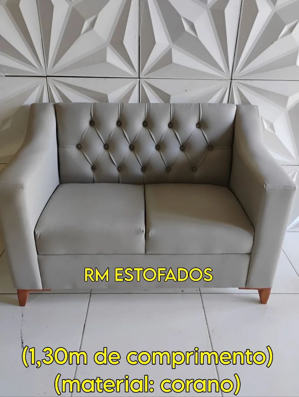 Kit sofá para barbearia, recepção e salão de beleza  - Foto 3