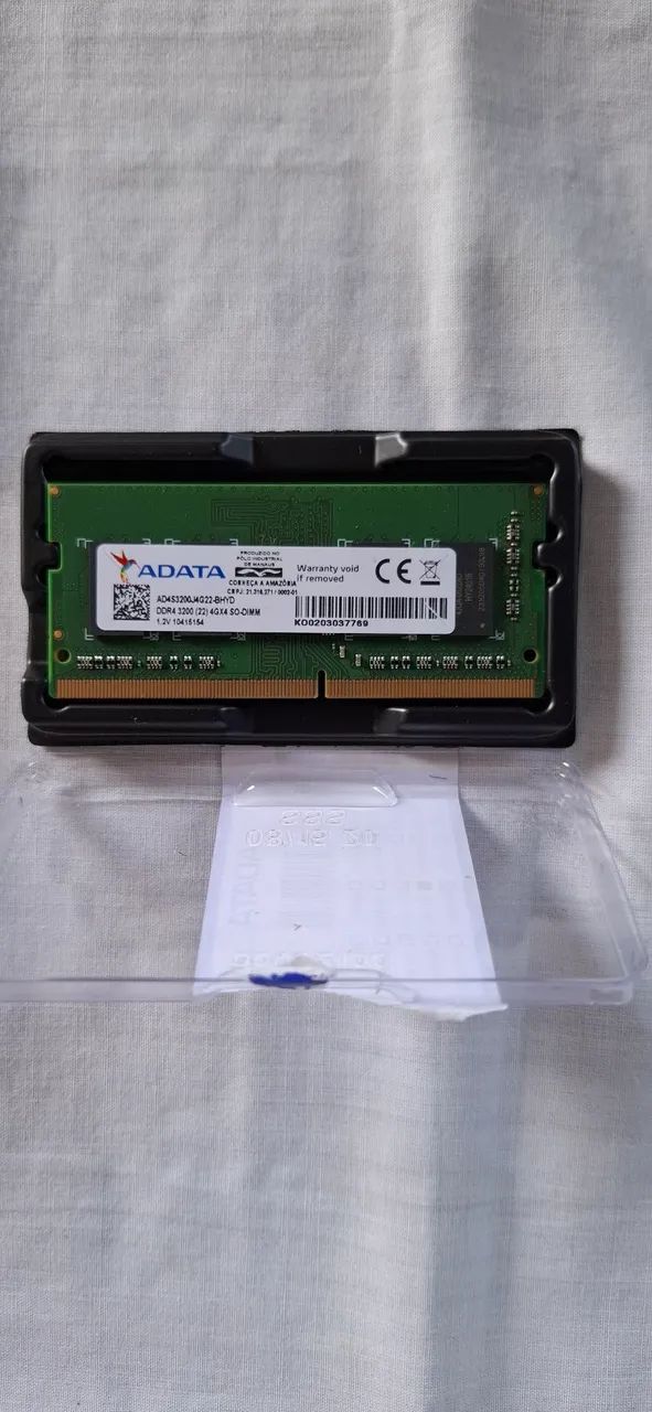 Memória RAM 4GB ADATA DDR4 3200MHz p/Notebook - Original Acer (3200 J4G22)