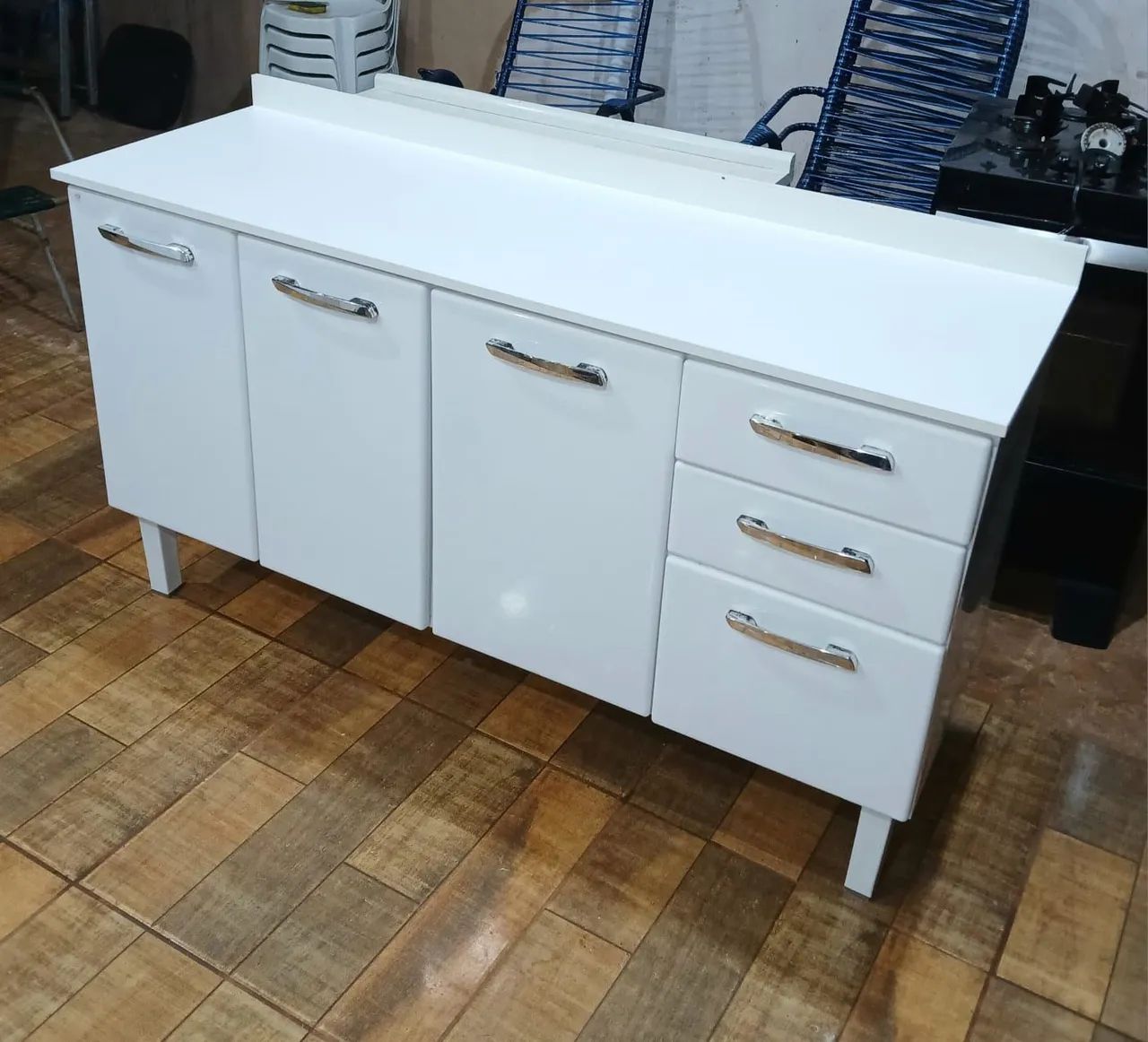 VENDO ESSE BALCÃO DE AÇO DE 1.50.  - Foto 4