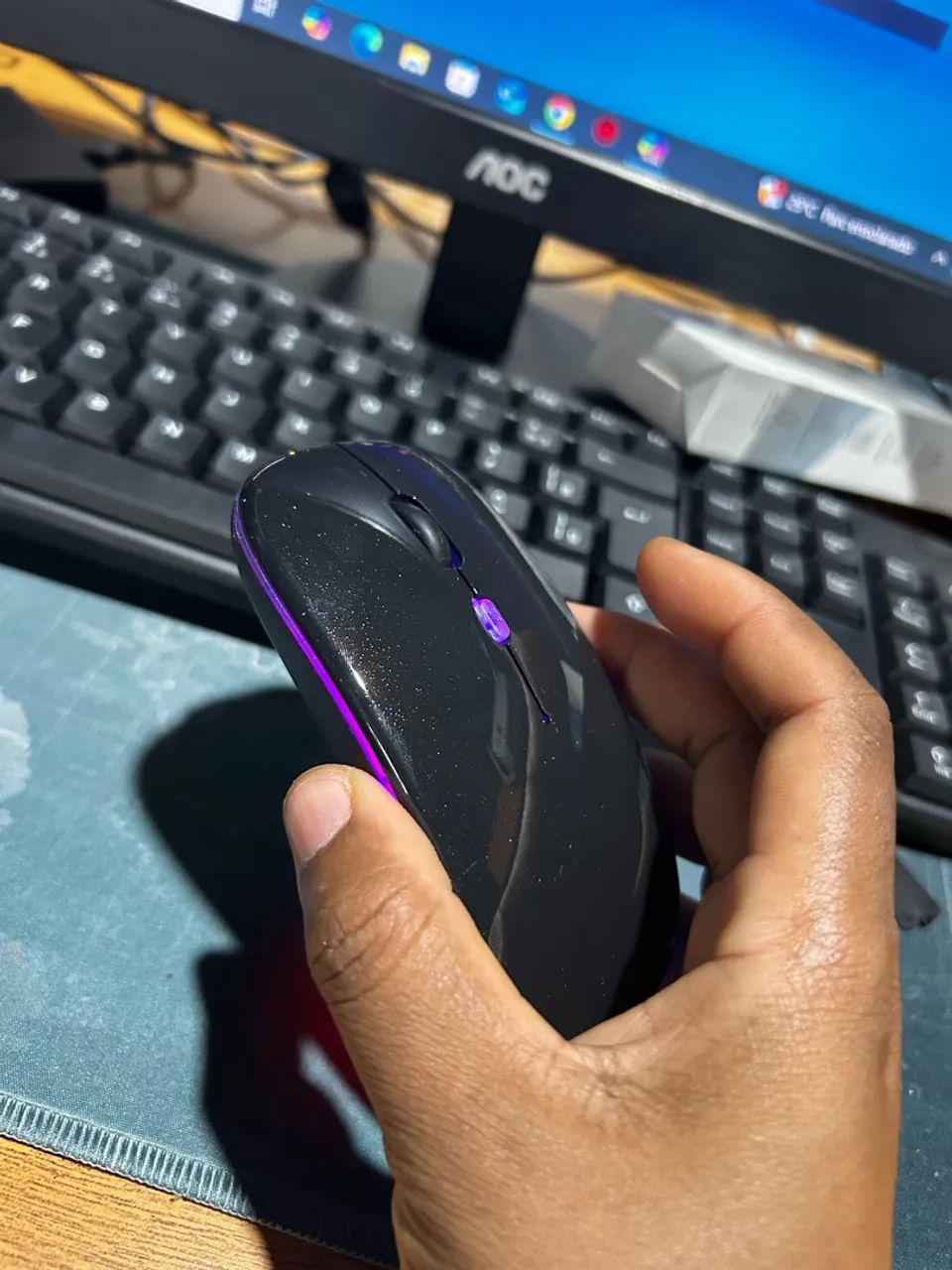 Mouse sem fio Recarregável 