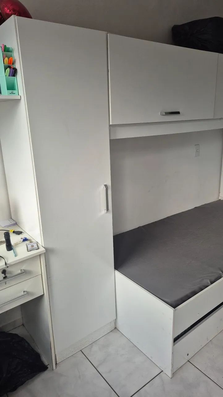 Vendo bicama com guarda roupa - Foto 2