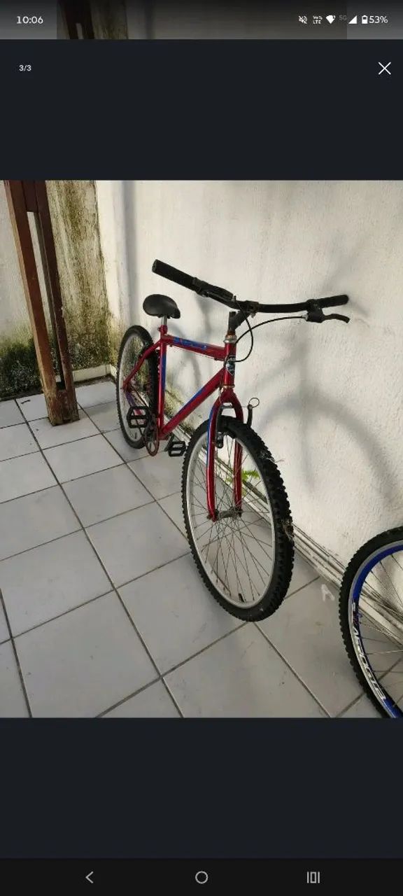 BICICLETA SEMI NOVA VERMELHA  - Foto 2