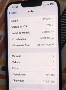 Iphone 13 128GB Midnight 95% Bateria - Foto 4