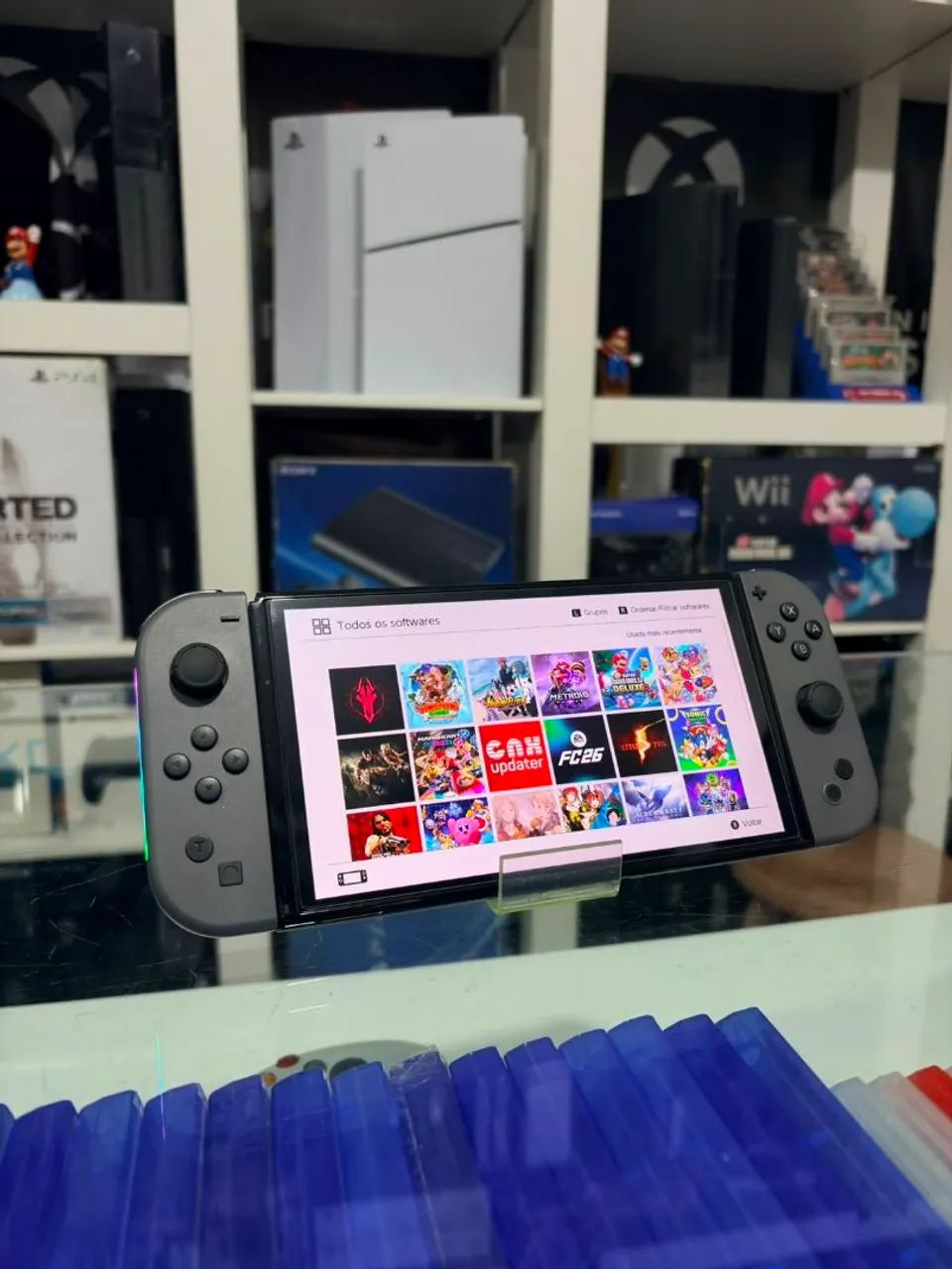 Switch OLED  desbloqueado aceito games 