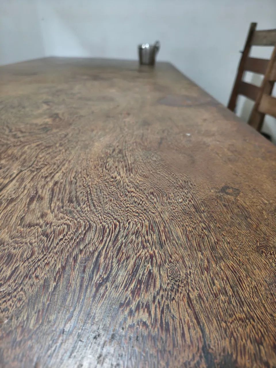 Mesa de madeira maciça enorme - Foto 4