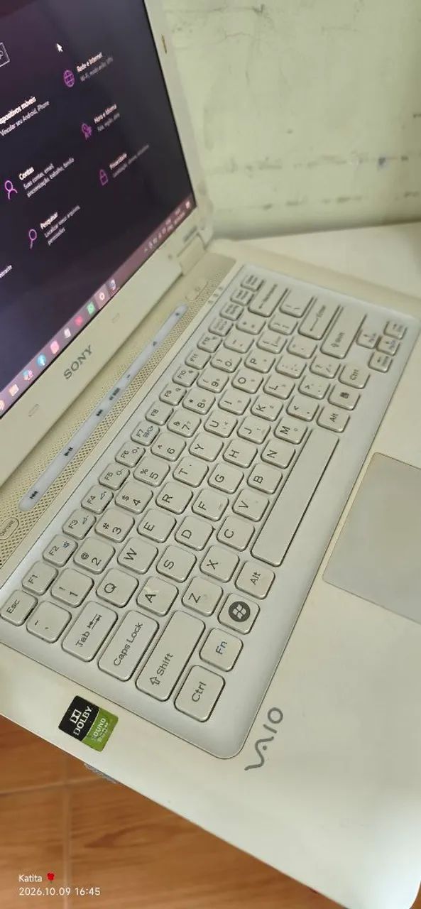 Notebook Sony Vaio Branco