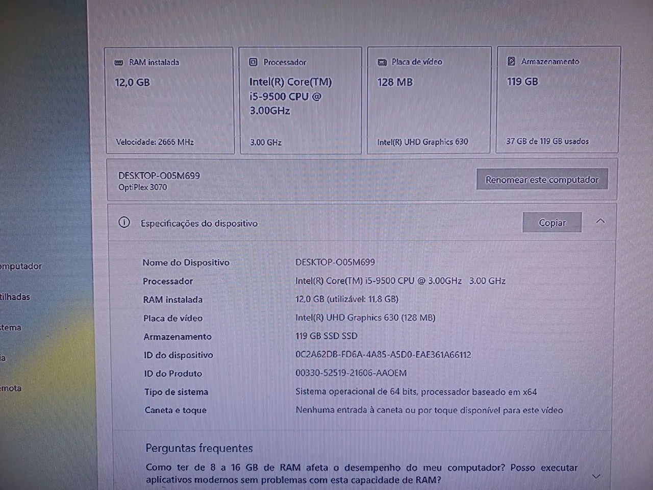 Processador i5 9500 - 3.0 Ghz - Foto 2