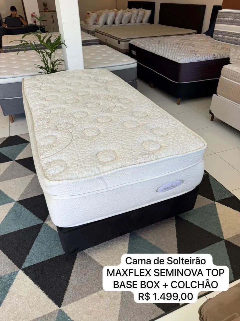 Colchão Solteirão MAXFLEX SEMINOVA TOP - ENTREGAMOS 