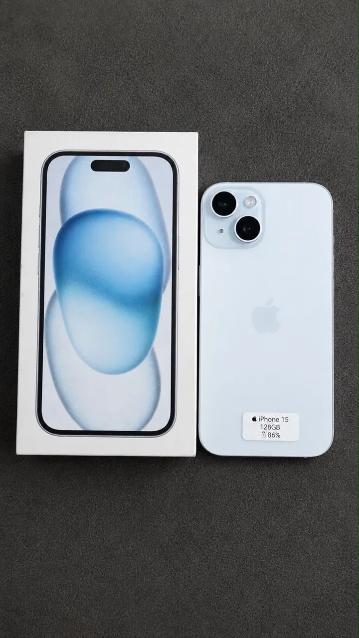 *Iphone15*  ? *128Gb*   ? *86% bateria* ? *Semi novo* ?