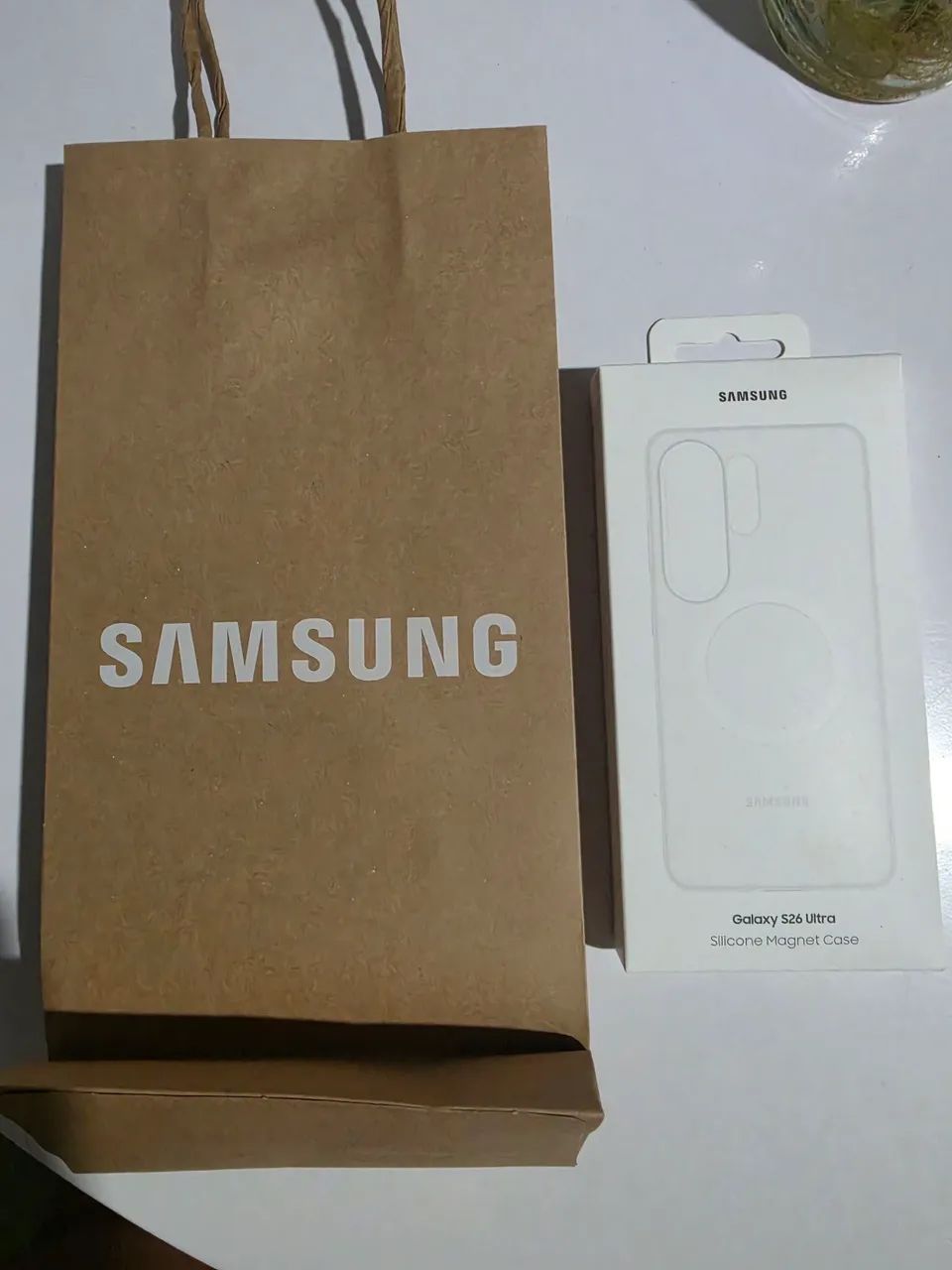Capa protetora original Samsung branca  - Foto 4