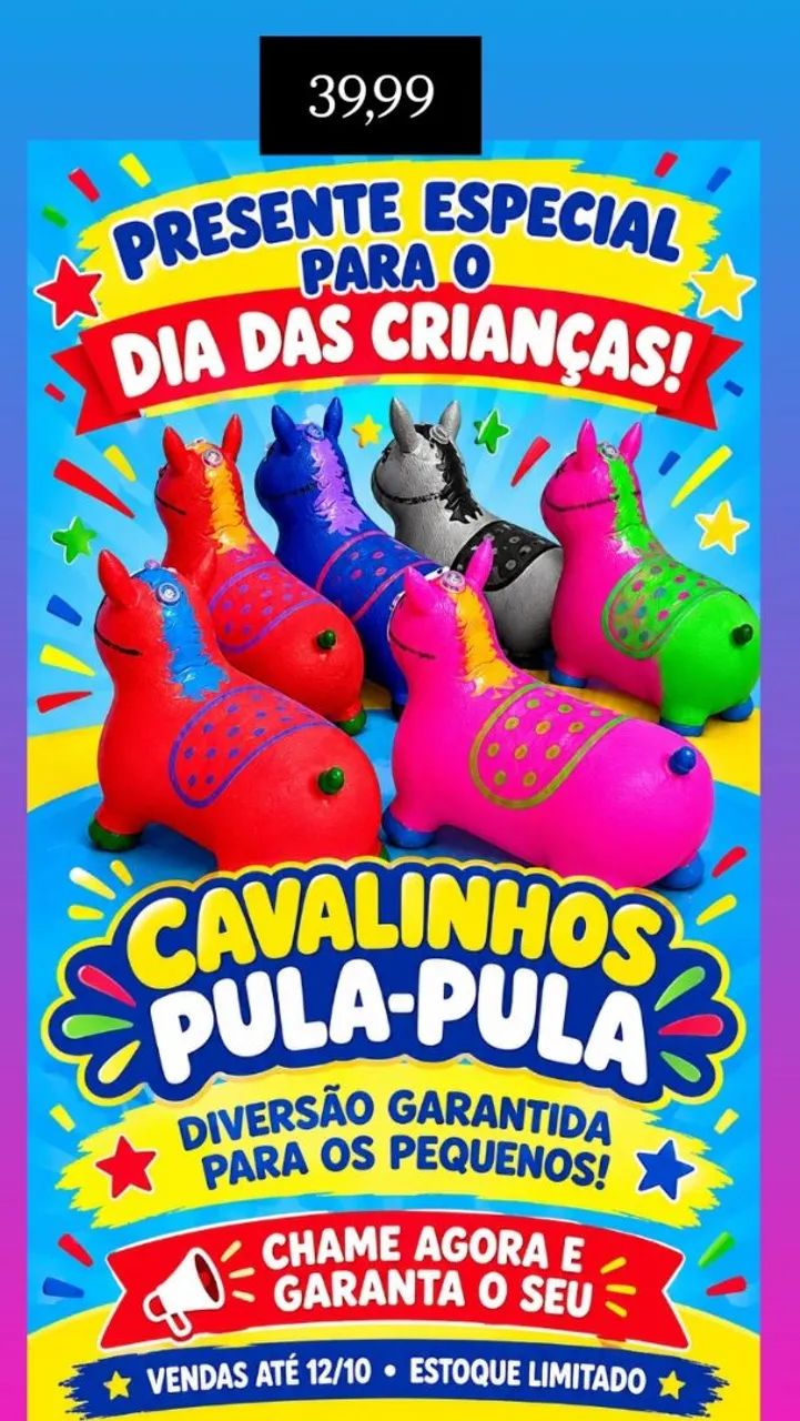 Cavalinhos infantis 