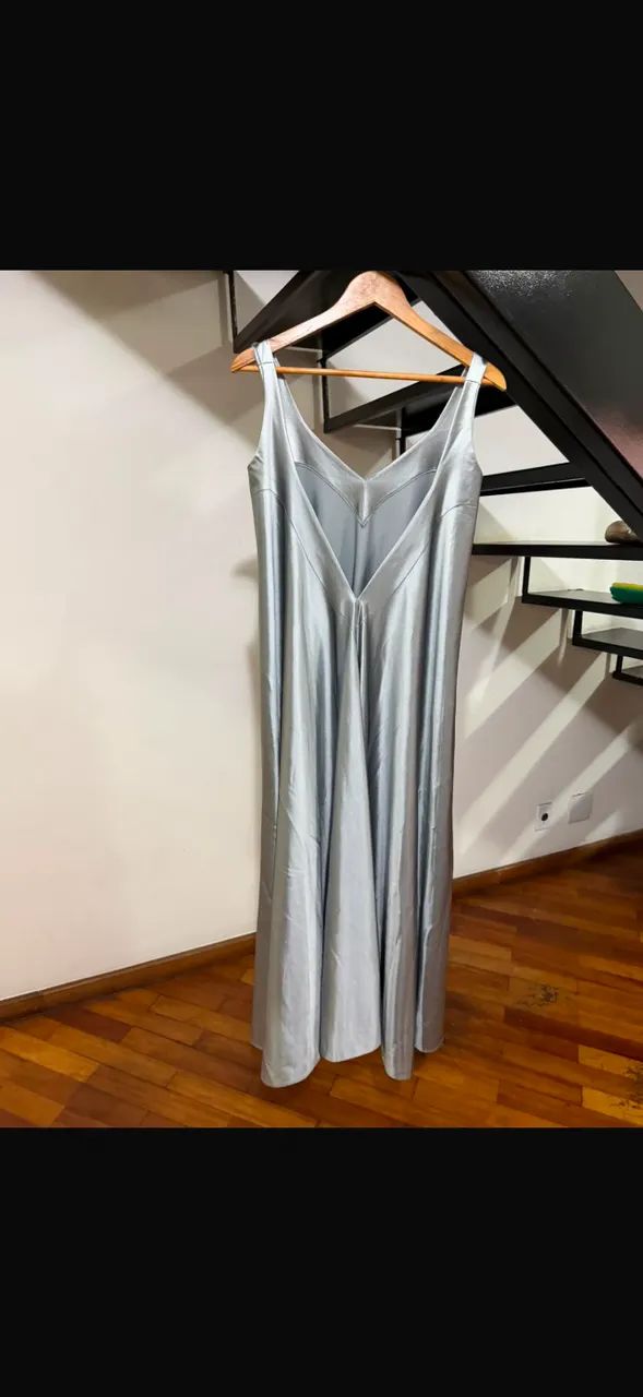 Vestido Prata Acetinado  - Foto 2