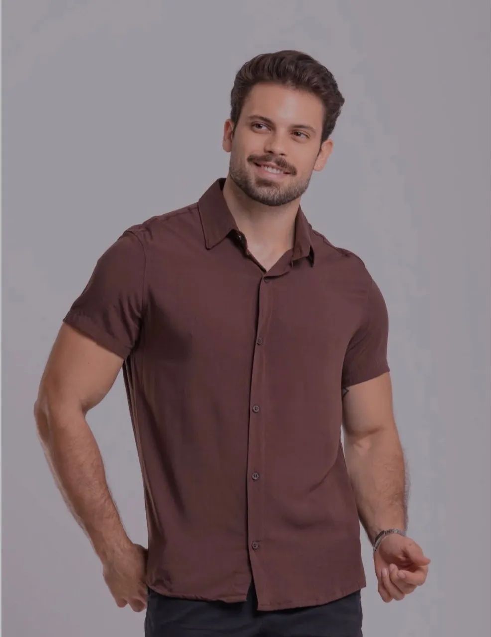 Camisas masculinas em linho  - Foto 5