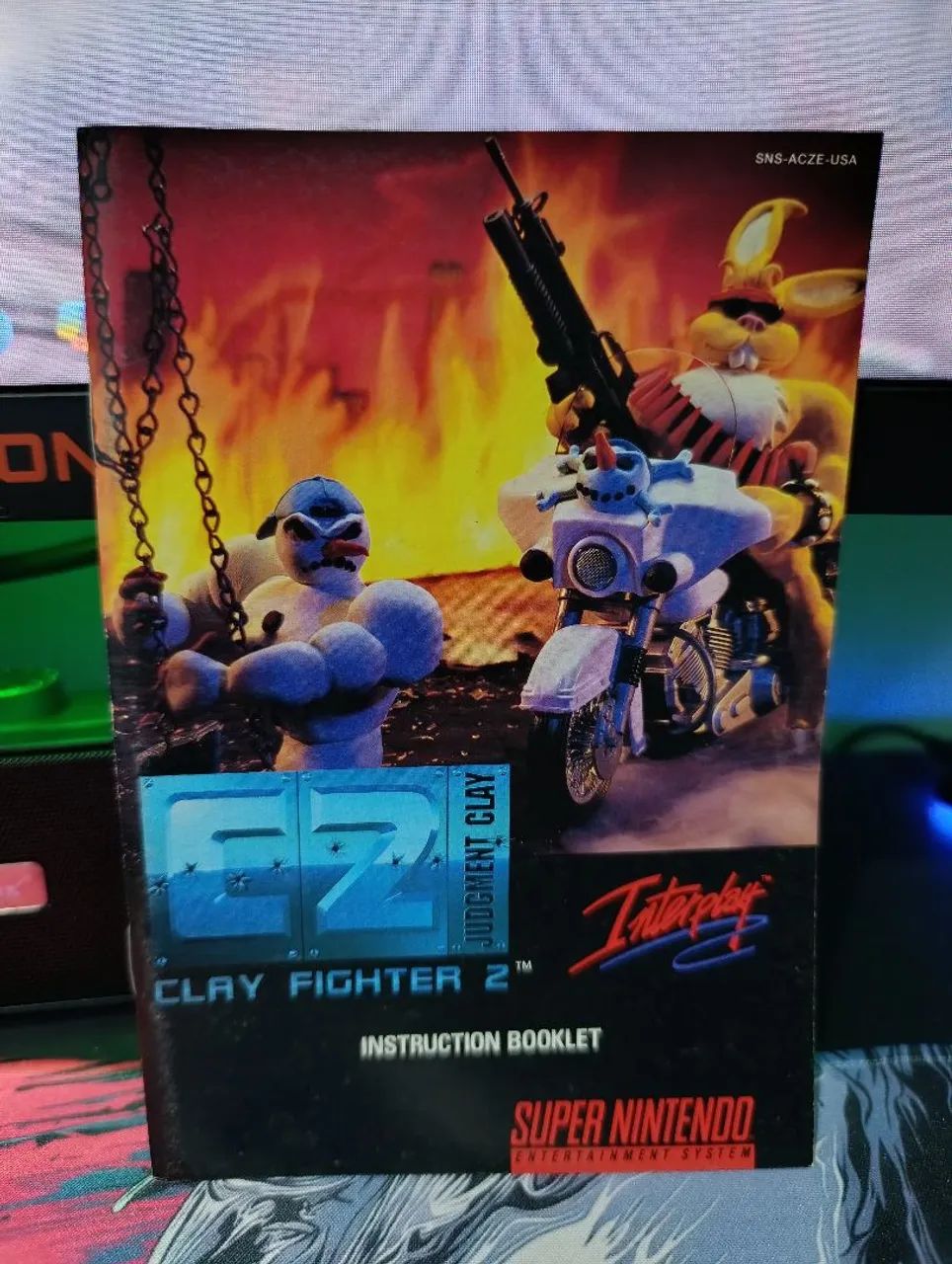 Lote de manuais originais para jogos de Super Nintendo (SNES) e