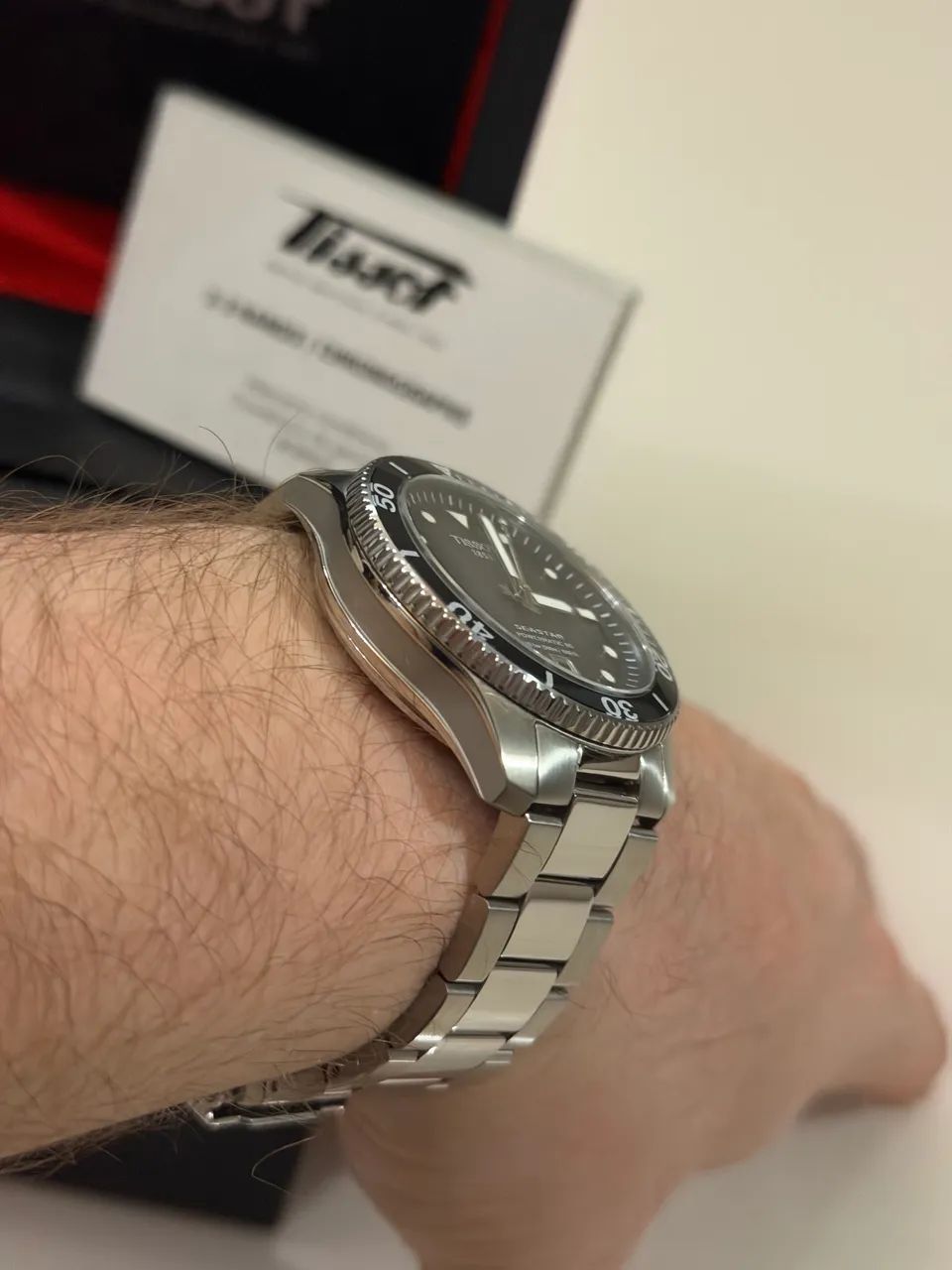 Relógio Tissot Seastar 40mm automático  - Foto 4