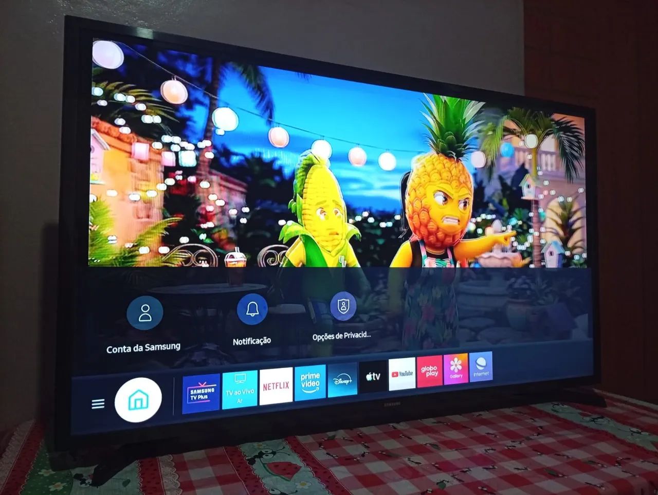 Smart TV Samsung 65 Polegadas 4K bordo infinita comando de voz estado de Nova
