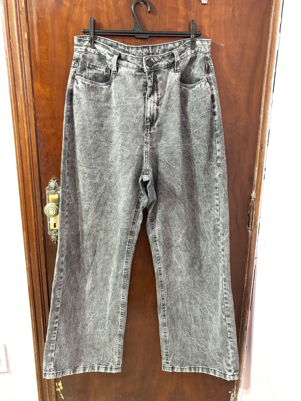 Calça jeans wide leg Taco