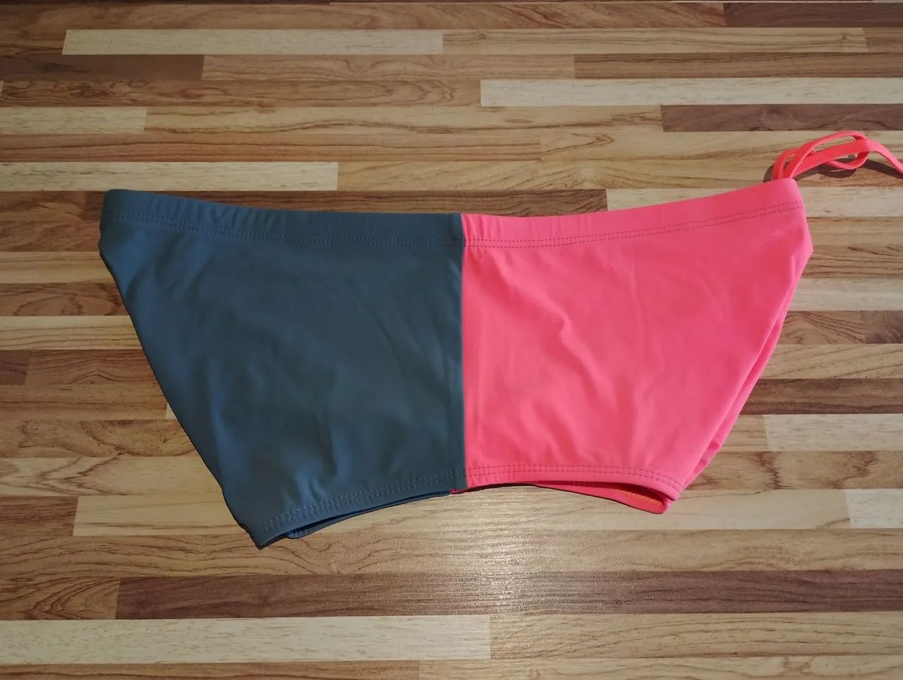 Sunga Adidas Laranja Neon e Cinza - Tam G  - Foto 4