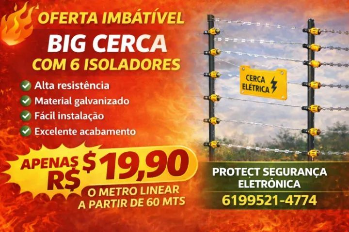 ? BIG CERCA COM 6 ISOLADORES A PARTIR DE R$ 19,90!