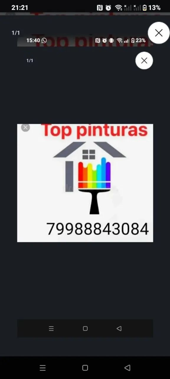 Pintor disponível chame no WhatsApp 