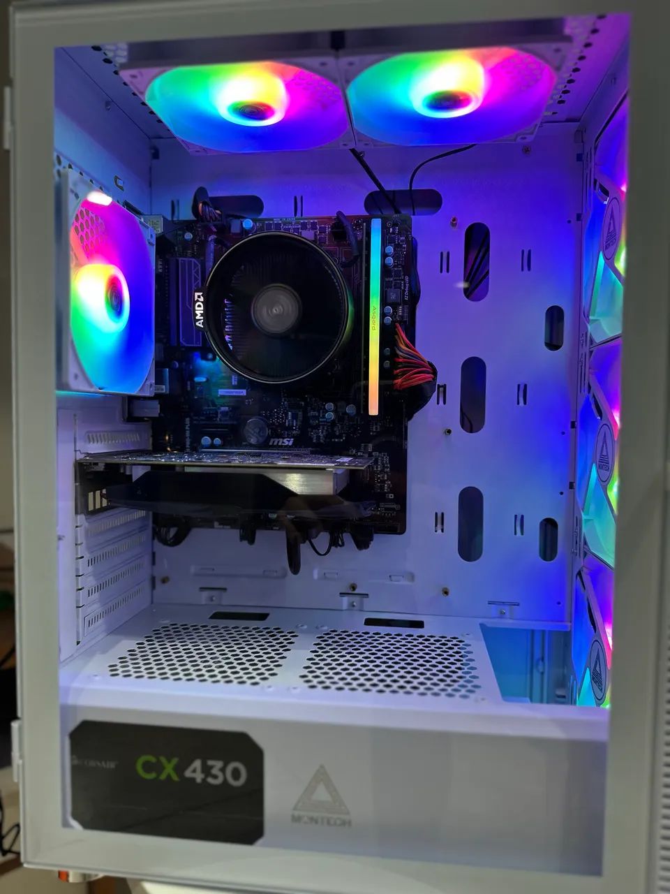 Pc gamer com Ryzem 7 16 de ram placa de vídeo  - Foto 2