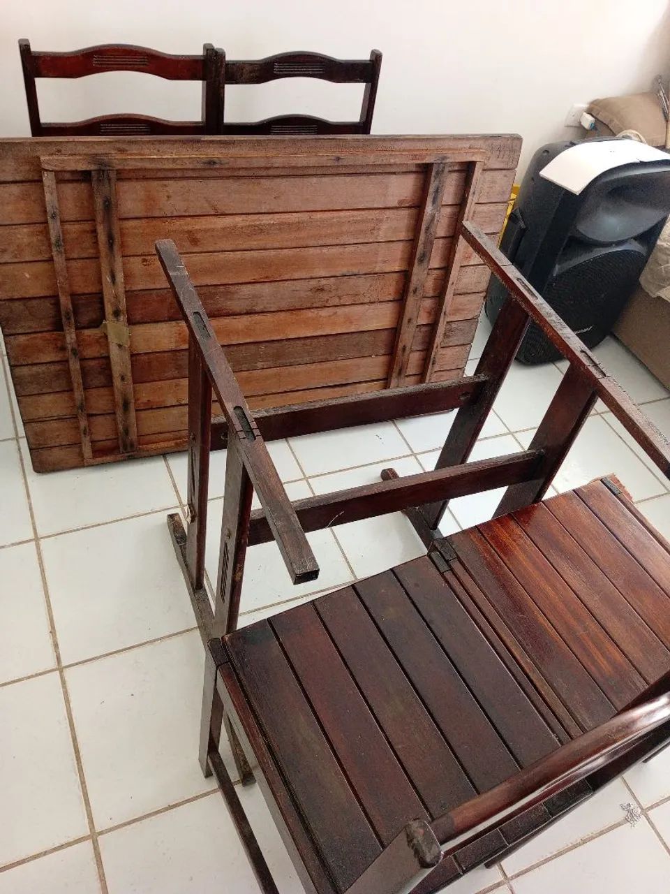 10 Jogos de Mesas de Madeira R$ 500,00 à Unidade  - Foto 4
