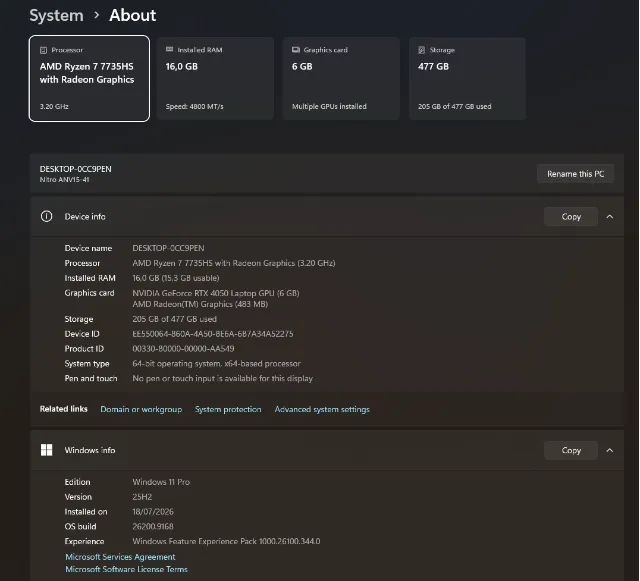 Notebook Nitro V15 Ryzen 7 com 4050