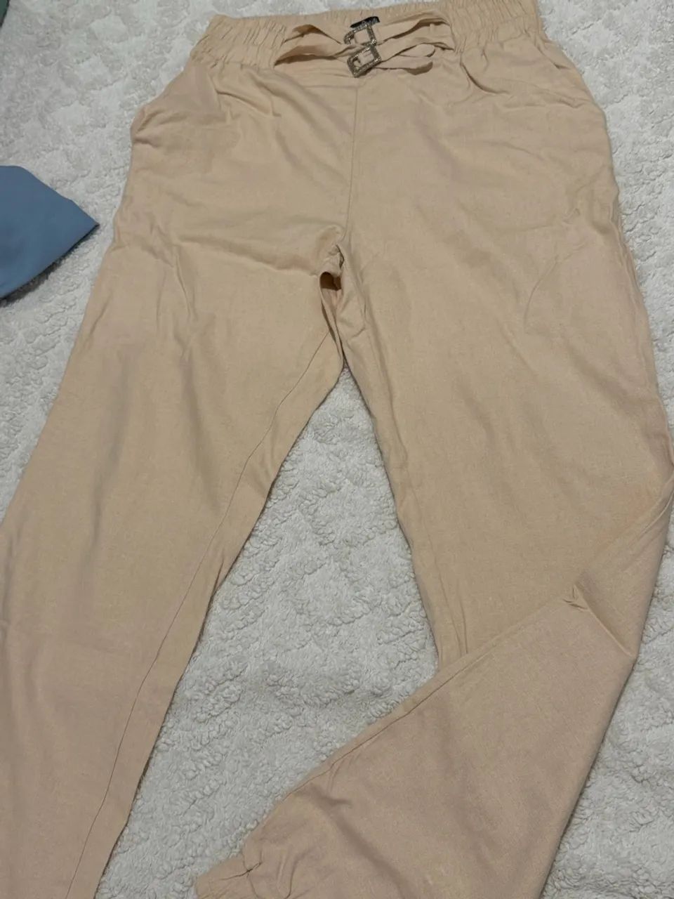 Calça em Viscose modelo jogger tamanho P