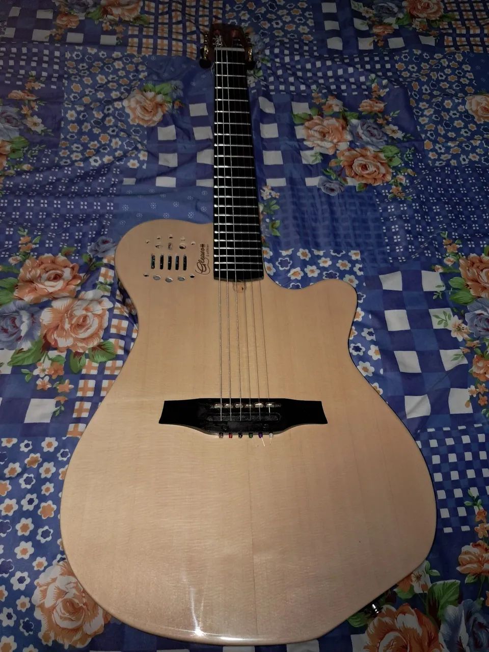 Violão flat semi acústico gleuso luthier 
