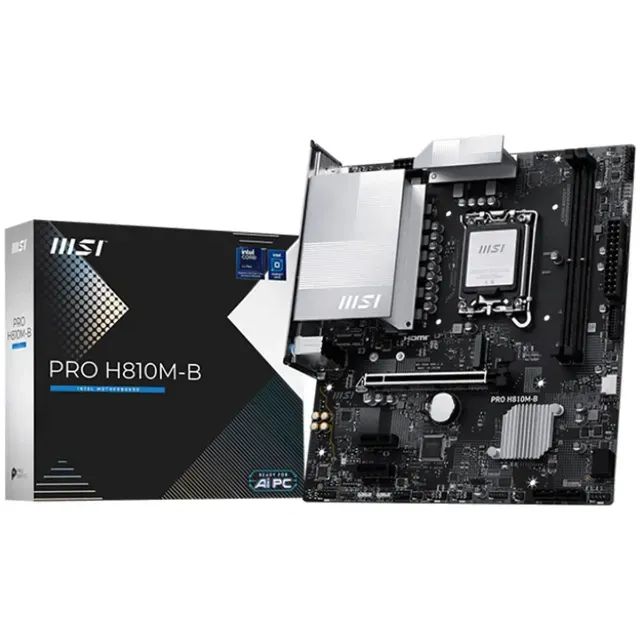 Placa-mãe MSI PRO H810M-B DDR5 LGA1851 - Foto 2