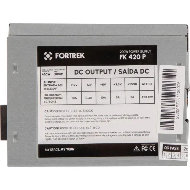 FONTE FORTREK 200W POWER SUPPLY PWS-2003 - Foto 2
