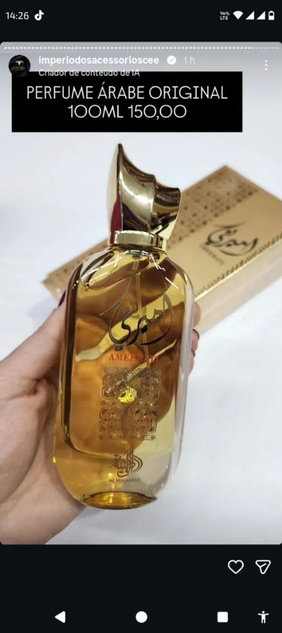 Perfume árabe AMEERATI