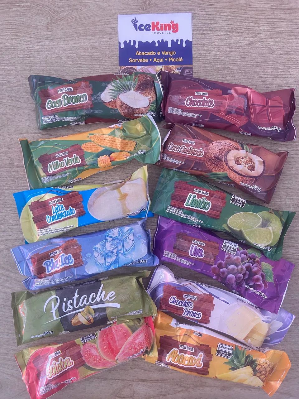 Sorvetes a preço de fábrica 