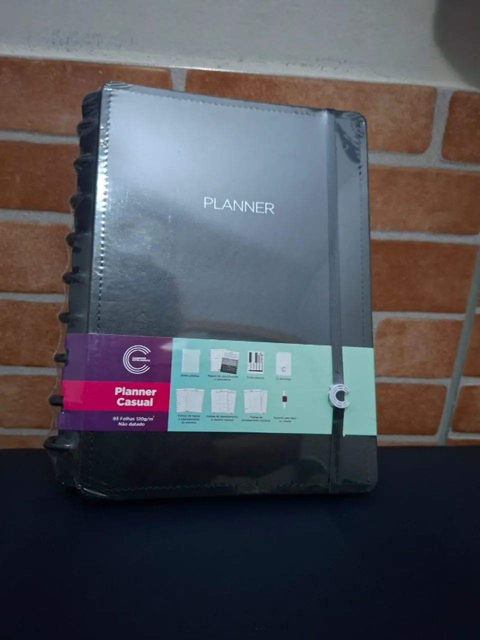 Casual Black Medium Planner – Smart Notebook
