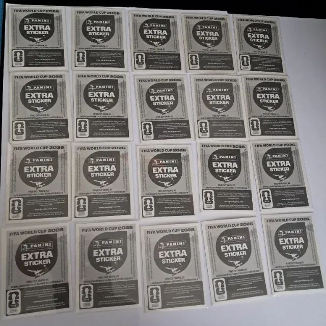 Kit 20 Legends Extra Sticker Copa 2026 - Regular Legends Roxa - Foto 2