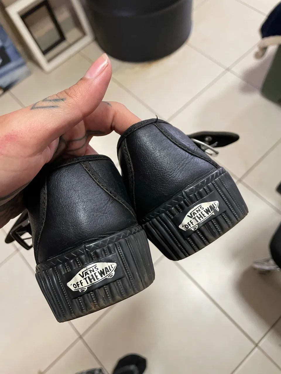 creeper mary jane vans couro legítimo