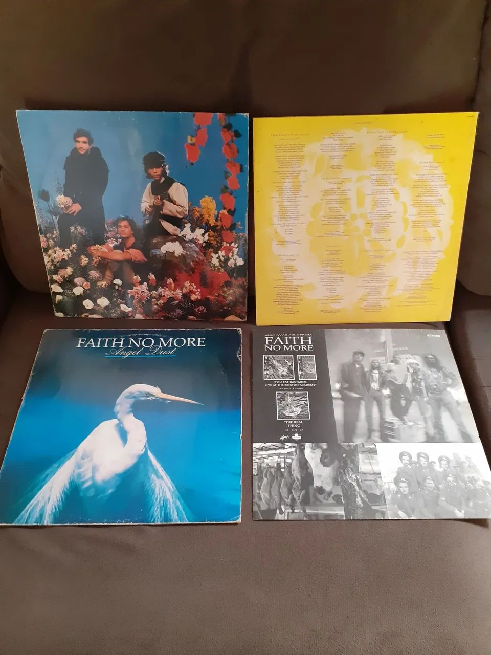 Capas para vinil Legião e Faith No More 