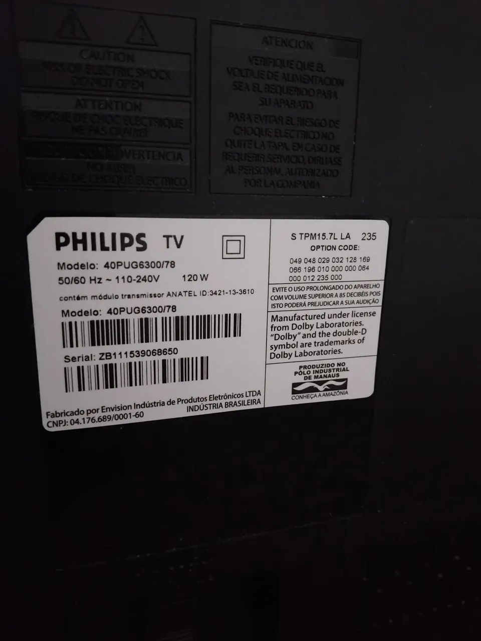 Smart TV Philips 40" 4K (Modelo 40PUG6300/78)  - Foto 3